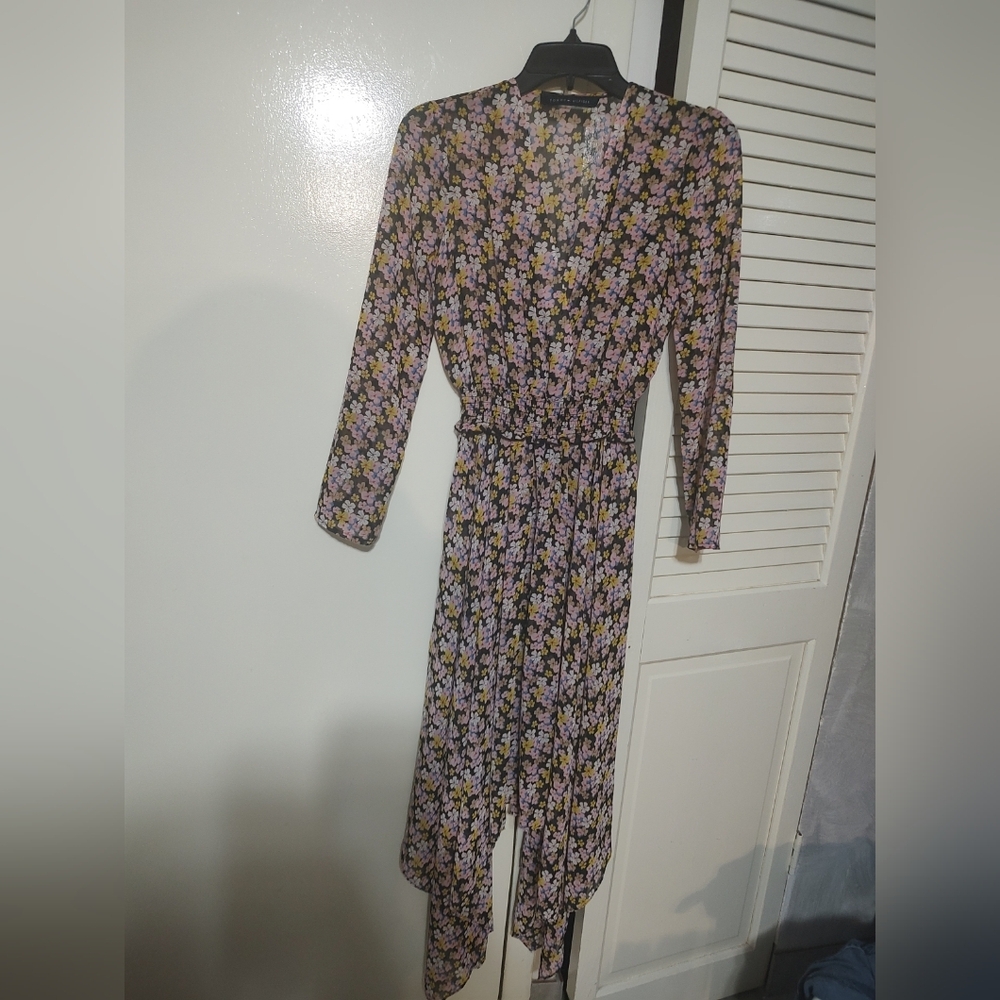 Floral Long Sleeve Dress Size Small By Tommy Hilfiger